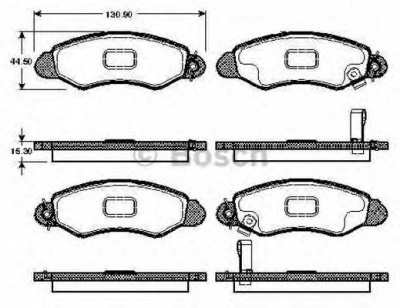BOSCH 0986tb2785 -  Комплект тормозных колодок, дисковый тормоз