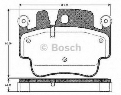BOSCH 0986tb2854 -  Комплект тормозных колодок, дисковый тормоз