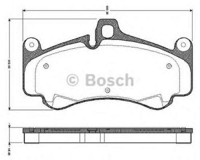 BOSCH 0986tb2872 -  Комплект тормозных колодок, дисковый тормоз
