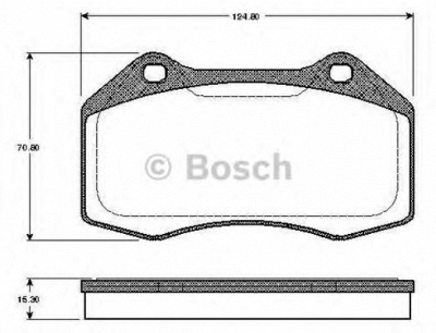 BOSCH 0986tb2885 -  Комплект тормозных колодок, дисковый тормоз