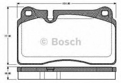 BOSCH 0986tb2931 -  Комплект тормозных колодок, дисковый тормоз