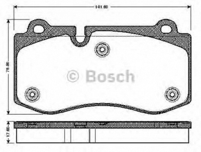 BOSCH 0986tb2932 -  Комплект тормозных колодок, дисковый тормоз