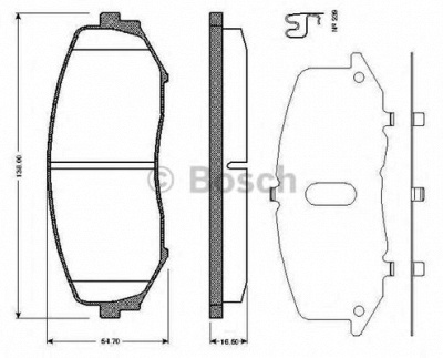 BOSCH 0986tb2941 -  Комплект тормозных колодок, дисковый тормоз