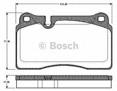 BOSCH 0986tb3046 -  Комплект тормозных колодок, дисковый тормоз