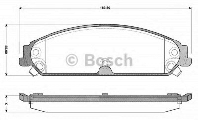 BOSCH 0986tb3119 -  Комплект тормозных колодок, дисковый тормоз