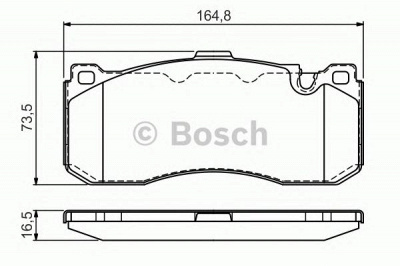BOSCH 0986tb3181 -  Комплект тормозных колодок, дисковый тормоз