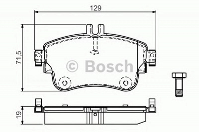 BOSCH 0986tb3194 -  Комплект тормозных колодок, дисковый тормоз