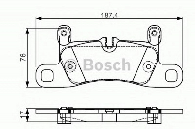 BOSCH 0986tb3219 -  Комплект тормозных колодок, дисковый тормоз