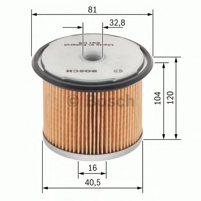 BOSCH 1457429165 -  Гидрофильтр, рулевое управление