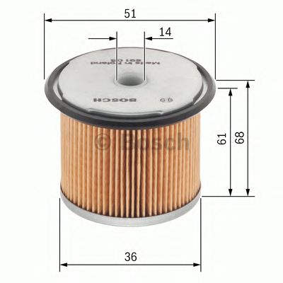 BOSCH 1457429230 -  Топливный фильтр