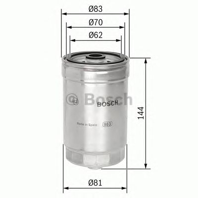 BOSCH 1457434314 -  Топливный фильтр