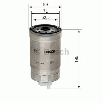 BOSCH 1457434402 -  Топливный фильтр