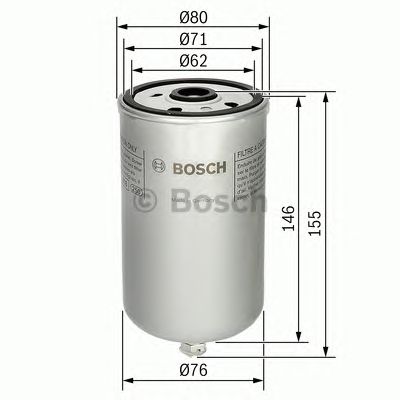 BOSCH 1457434447 -  Топливный фильтр