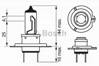 BOSCH Pure Light H7 1шт