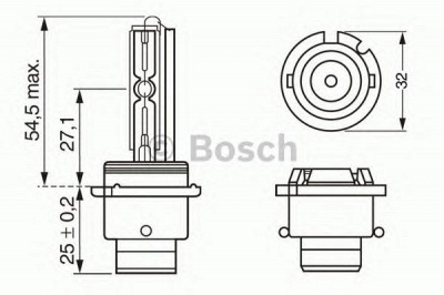 BOSCH Standard D2S 4300K 1шт