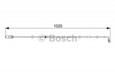 BOSCH 1987473026 -  Сигнализатор, износ тормозных колодок
