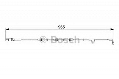 BOSCH 1987473027 -  Сигнализатор, износ тормозных колодок