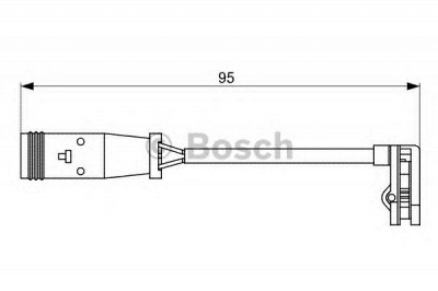 BOSCH 1987473036 -  Сигнализатор, износ тормозных колодок