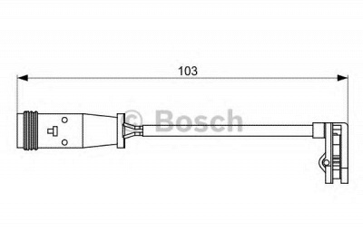 BOSCH 1987473037 -  Сигнализатор, износ тормозных колодок