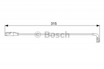 BOSCH 1987473039 -  Сигнализатор, износ тормозных колодок