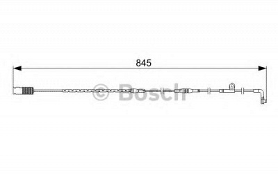 BOSCH 1987473044 -  Сигнализатор, износ тормозных колодок