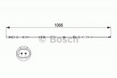 BOSCH 1987473501 -  Сигнализатор, износ тормозных колодок