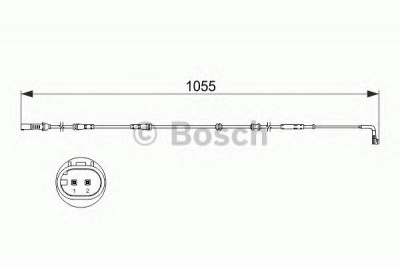 BOSCH 1987473507 -  Сигнализатор, износ тормозных колодок