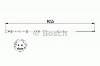 BOSCH 1987473508 -  Сигнализатор, износ тормозных колодок