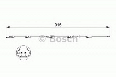 BOSCH 1987473509 -  Сигнализатор, износ тормозных колодок