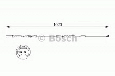 BOSCH 1987473510 -  Сигнализатор, износ тормозных колодок