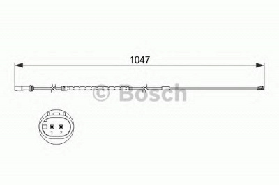 BOSCH 1987473512 -  Сигнализатор, износ тормозных колодок