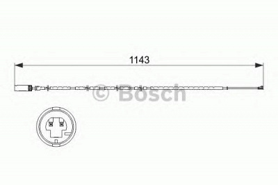 BOSCH 1987473517 -  Сигнализатор, износ тормозных колодок