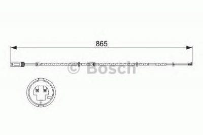 BOSCH 1987473519 -  Сигнализатор, износ тормозных колодок