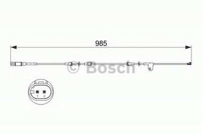 BOSCH 1987473520 -  Сигнализатор, износ тормозных колодок