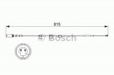 BOSCH 1987473524 -  Сигнализатор, износ тормозных колодок