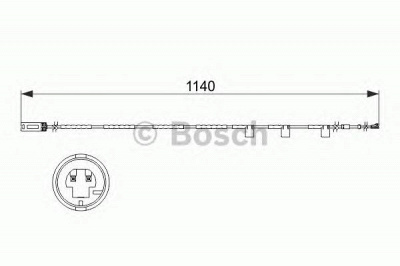 BOSCH 1987473525 -  Сигнализатор, износ тормозных колодок