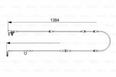 BOSCH 1987473565 -  Сигнализатор, износ тормозных колодок