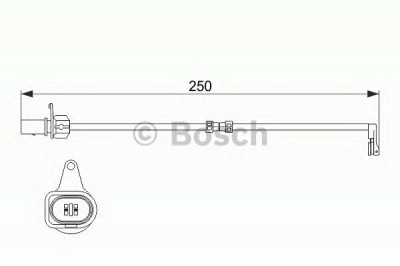 BOSCH 1987474510 -  Комплект монтажный дисковых тормозных колодок