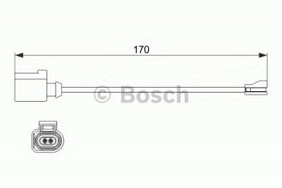 BOSCH 1987474512 -  Сигнализатор, износ тормозных колодок