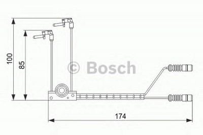 BOSCH 1987474584 -  Сигнализатор, износ тормозных колодок