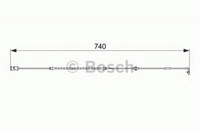 BOSCH 1987474587 -  Сигнализатор, износ тормозных колодок