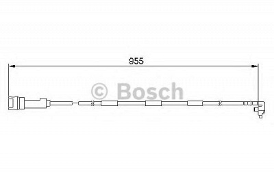 BOSCH 1987474906 -  Сигнализатор, износ тормозных колодок