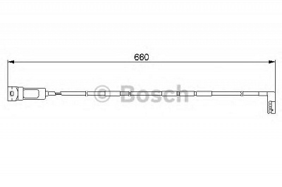 BOSCH 1987474909 -  Сигнализатор, износ тормозных колодок