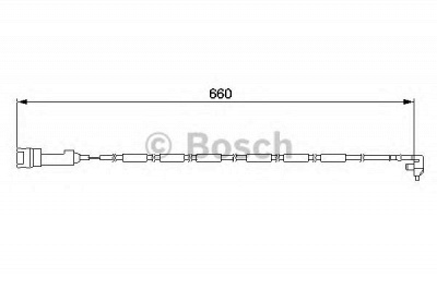 BOSCH 1987474923 -  Сигнализатор, износ тормозных колодок