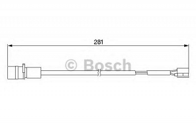 BOSCH 1987474924 -  Сигнализатор, износ тормозных колодок