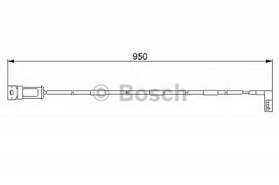 BOSCH 1987474928 -  Сигнализатор, износ тормозных колодок