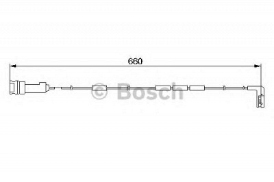BOSCH 1987474930 -  Сигнализатор, износ тормозных колодок