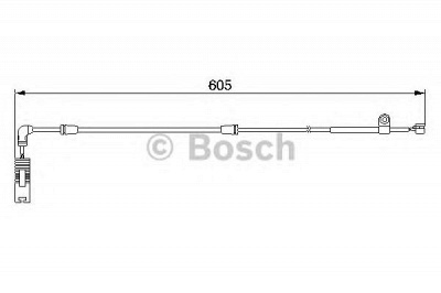 BOSCH 1987474943 -  Сигнализатор, износ тормозных колодок