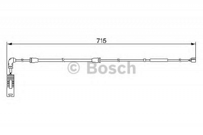BOSCH 1987474946 -  Сигнализатор, износ тормозных колодок