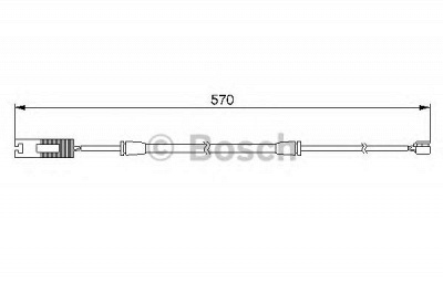 BOSCH 1987474954 -  Сигнализатор, износ тормозных колодок